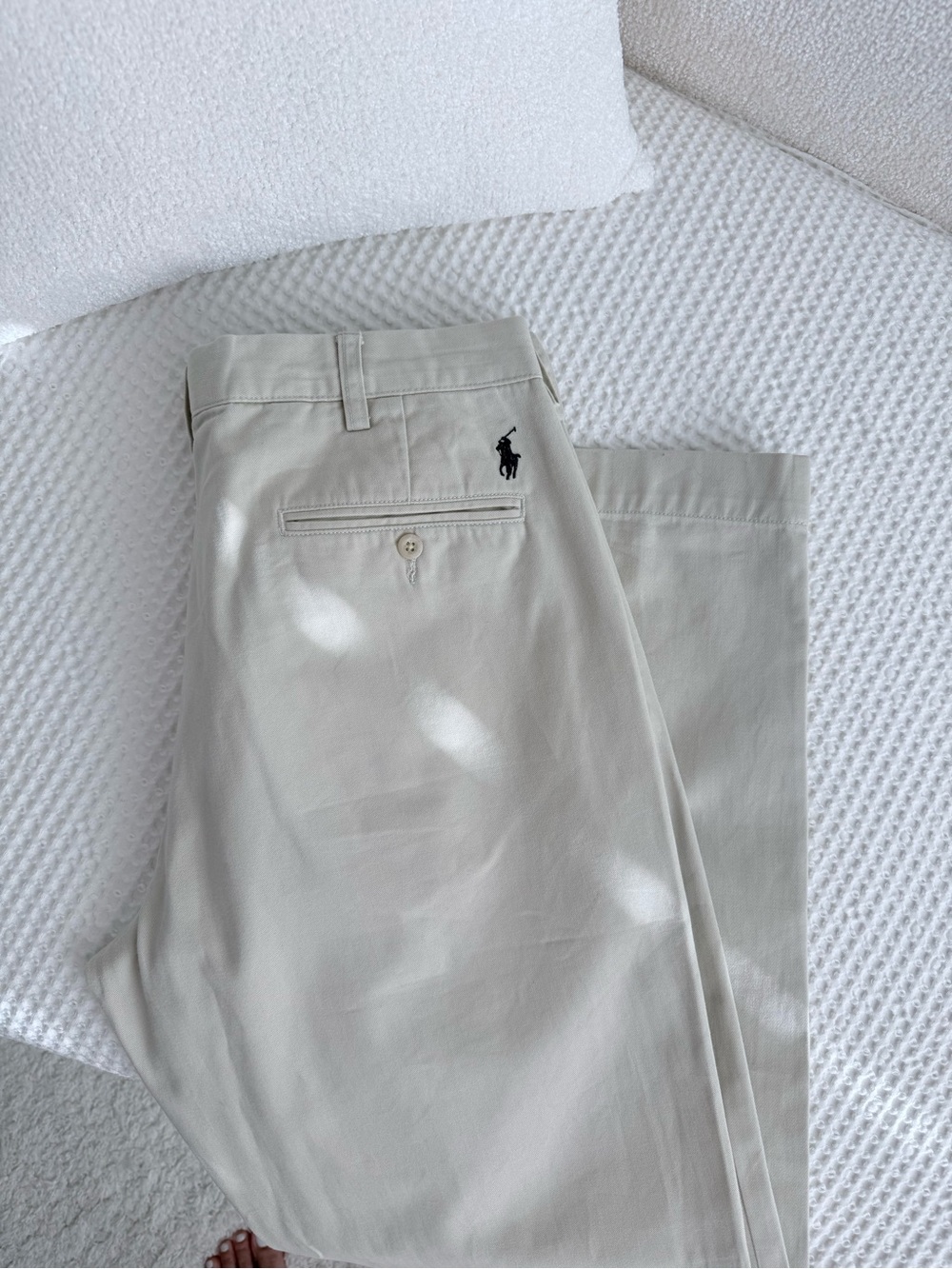 Polo Ralph Lauren Preston Pant Men’s 34x32 100% Cotton Khaki Chino Pants Beige